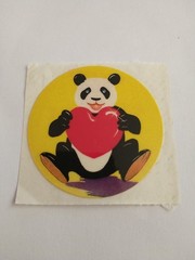 Vintage 1982 Lisa Frank Panda Sticker. New Old Stock