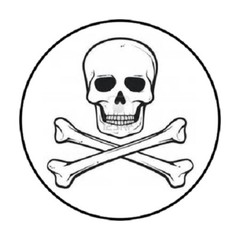 48 Skull Cross Bones !!! ENVELOPE SEALS LABELS STICKERS 1.2″ ROUND