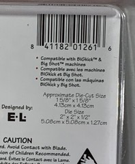 New Sizzix Die #654949 REPOSITIONABLE WINDOW SHAPE MAGNETIC DIE Movers & Shapers