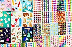 979+ Theme STICKERS! Animals Hearts Stars Rainbows Unicorns Princess Superheroes