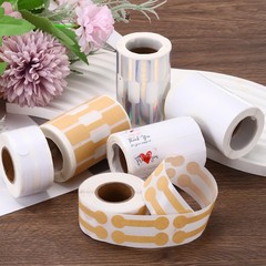1 Roll Thank You Blank Tamper Evident Labels 0.47×1.36″ Stickers, White