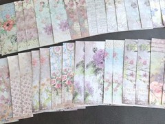 100PC Scrapbooking Vintage Ephemera Paper Pack The Rose Connection New Design