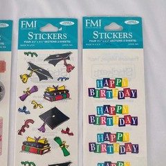 VINTAGE 1990s FMI Frances Meyer Stickers 4 Packages Scrapbooking Collection