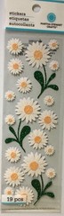 Martha Stewart White Daisy Scrapbook Stickers RARE NIP