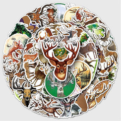 50 Pcs Deer Stickers – Forest Animal Decorative Stickers for Scrapbooking