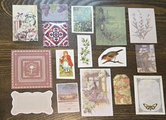 Junk Journal Kit Vintage Style Paper Stickers Tags Tickets Images Ephemera Craft