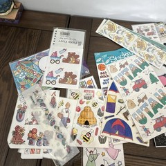 VINTAGE Stickers Mrs Grossman and other Foil Scrapbooking lot rub ons etc