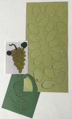 GRAPES Laser Die-Cuts(12pc)Deluxe Cuts Vineyard•Wine•Fruit•Raisin•Stem Scrapbook