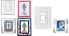 High-Quality Carbon Steel Rectangle Frame Die Cuts for DIY Scrapbooking Projects