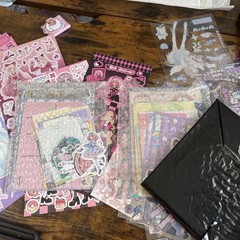 Anime & Manga Kawaii Mixed Lot Scrapbooking Stickers & Memo Sheets, Multicolor