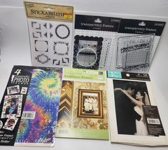 Scrapbook Frames Lot New And Used Packages Paper Frames Assorted Shapes Sizes