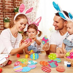 Easter Magnetic Stickers, 22pcs Easter Eggs Car Magnets Decorations Accessori…