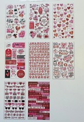 Valentine’s Day Love & Hearts Sticker Book Planner Papercraft Crafts Scrapbook