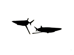ORCA, DOLPHINS, SHARKS, & KILLER WHALES SILHOUETTE DIE CUT/ CUTS (ALL DIFFERENT)
