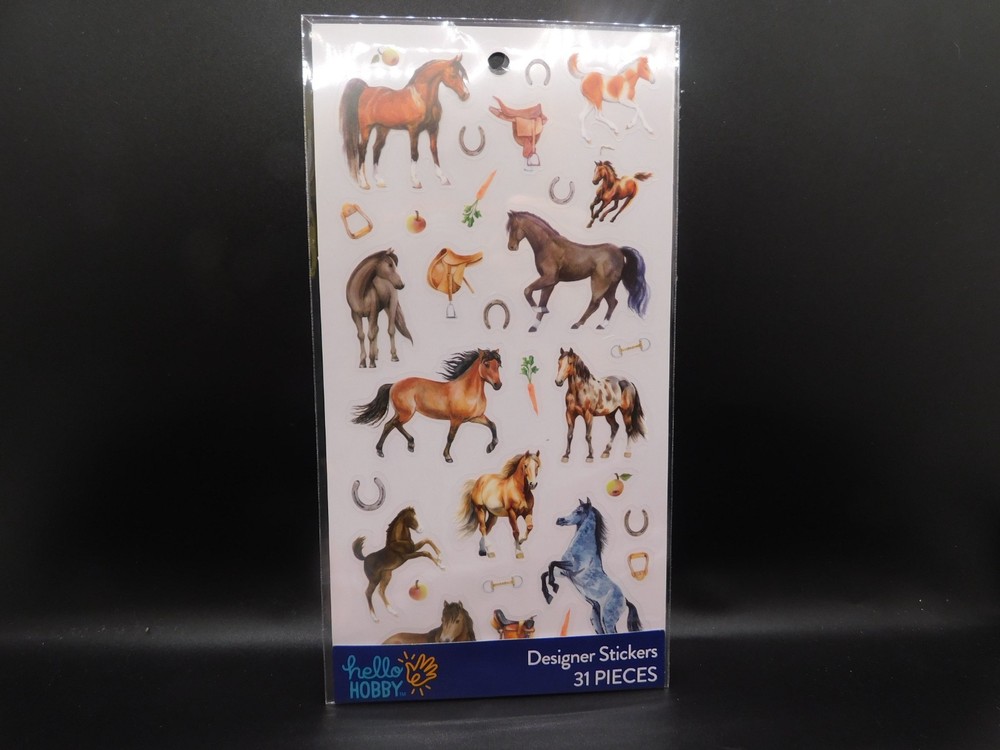 Hello Hobby Designer stickers Horses 31pieces