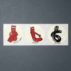 CTP 1981 Scratch and Sniff Sticker GLOSSY Strip LICORICE