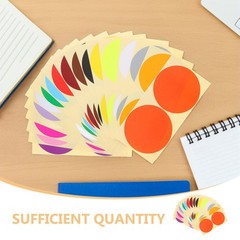 60 Sheets Removable Color-coding Labels Colored Dot Round Markers Stickers