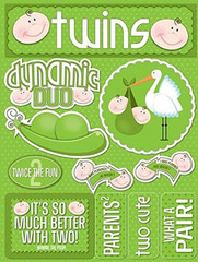 Signature Series 3-Dimensional Sticker, Twins