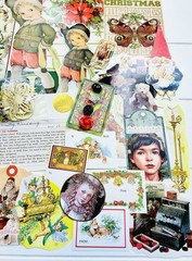 VTG Christmas Ephemera Junk Journaling Victorian Elf Fairy Crafting Pack 70 Pcs