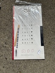 TRADEMARKS EDDIE RED 290 ALPHABET LETTERS NUMBERS WORDS ABC RUB ONS BOOK LOWER