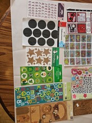 Lot of Stickers and Embellishments Bundle of Scrapbooking Supplies 24 Packs