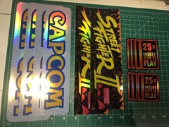 Custom Arcade Marquee Sticker Decal Holographic Glossy Vinyl @2×6”