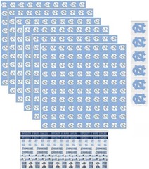 University of North Carolina Tarheels Scrapbook Kit: paper & stickers NCAA