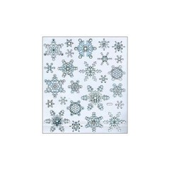 Scrapbooking Crafts Stickers Sticker King Silver White Blue Snowflakes Repeats