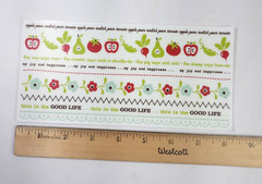 Set of 7 October Afternoon Farm Fresh Rub Ons 2 Styles Words Quotes Borders