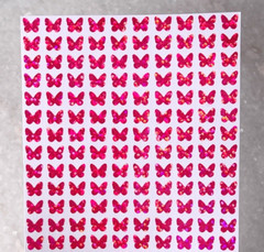 Holographic Sparkle Butterfly Stickers! ~ 0.25 to 1.5 inch ~ 11 Colors