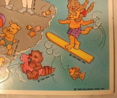 Vintage 1985 Hallmark Suntan Lotion Scented Scratch and Sniff Sticker Sheet Rare