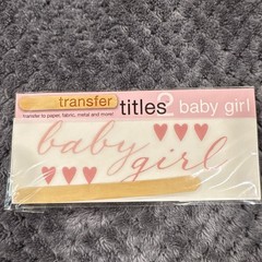 Transfer Titles Rub-On Transfers Babies & Children Pink/Blue TRT132