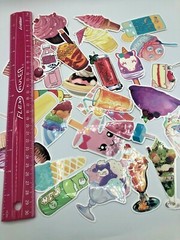 SWEETS (Pink Theme)~ Stickers Pack~70 PC for Skateboard~Laptop~Phone~Scrapbook