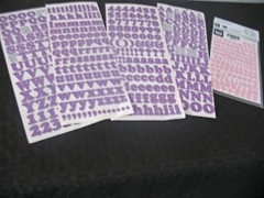 Lot 2 LightBlue Photo Mounting Paper,Gr Length Stickers Pastel, Mini Beige ABC’s