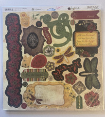 Lot of BO BUNNY «Serenade» Scrapbooking, Junk Journal Friends/Love Theme
