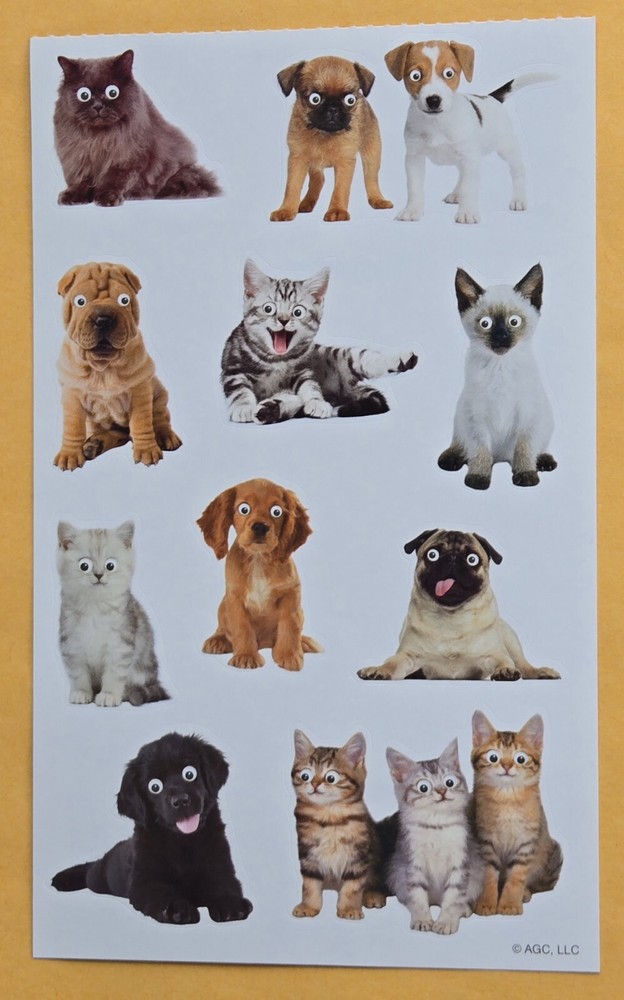 Dogs and Cats Sticker Sheet