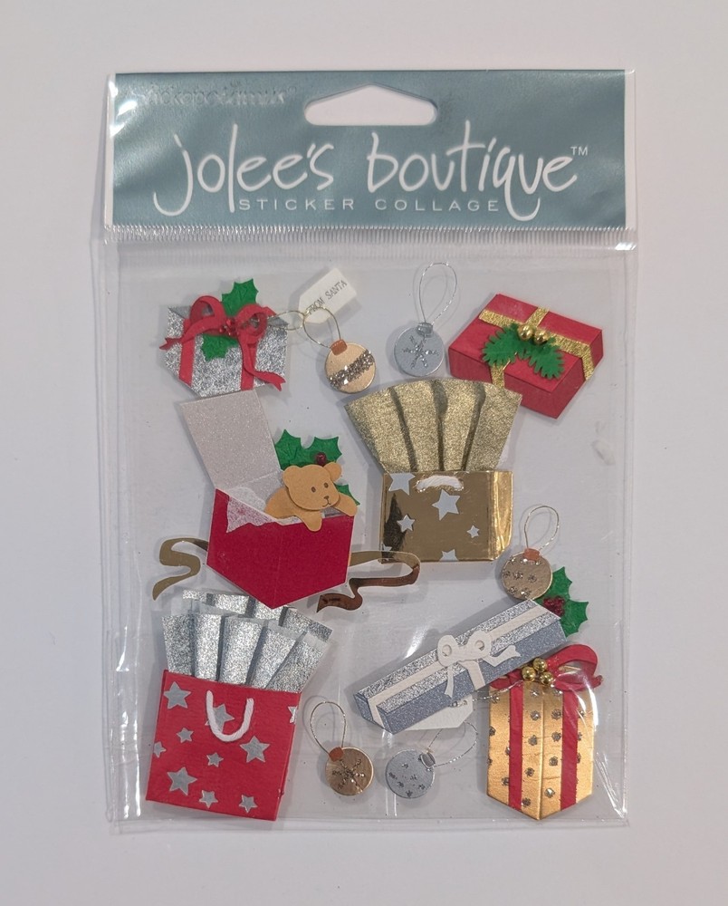Jolee’s Christmas Gifts Presents Scrapbooking Stickers