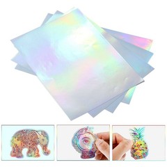 22 Sheets A4 Printable Holographic Sticker Paper Efficient Inkjet For DIY