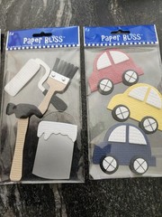 Lot of 4 Paper Bliss Scrapbook Stickers Kids Cars Tools Movies Home Improvement