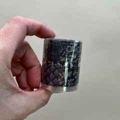 Black Gray Floral Flower Collage Sticker Roll Junk Journaling Scrapbooking