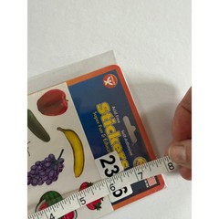 New Hygloss Fruits Vegies Stickers 3 sheets Educational Scrapbook