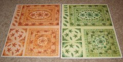 Magenta 8 1/2 x 11 sheet Sticker Frames & Corners ……Lot of Four Sheets