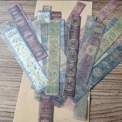 10 Pcs Book Spine Opaque Washi Stickers Scrapbooking/Journaling/Crafts DIY