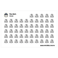 Pocket Shirt Planner Stickers – Stylish Decorative Pocket Shirt Design for Organ