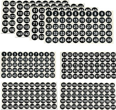 1-200 Vinyl Number Stickers 12 Sheets 1 Inch Waterproof Inventory Labels