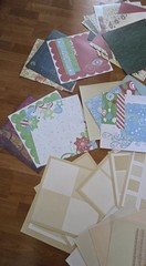 Scrapbook Paper Cardstock Craft Paper Lot Mixed Patterns Colors Junk Journal