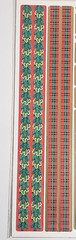 SANDYLION Embossed Scrapbook Stickers – CHRISTMAS BORDERS & CORNERS – 17 pcs