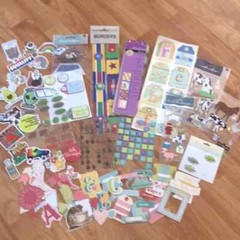 ARTS & CRAFTS SCRAPBOOKING fun Pop culture stickers letters farm animals few NWT