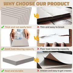 Scrapbooking Cardboard Sheets Kraft Chipboard 5×7 Inches 50PT 1.3mm Thick Art