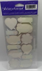 Stickopotamus Stickers Pastel Captions flowers hearts photo safe pink purple New